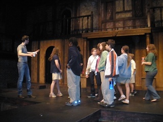 Middle School at Shakespeare Tavern for production of Macbeth.